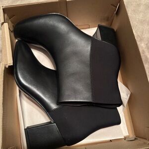 Clark’s Leather Women's Ankle Booties - Modern Block Heel